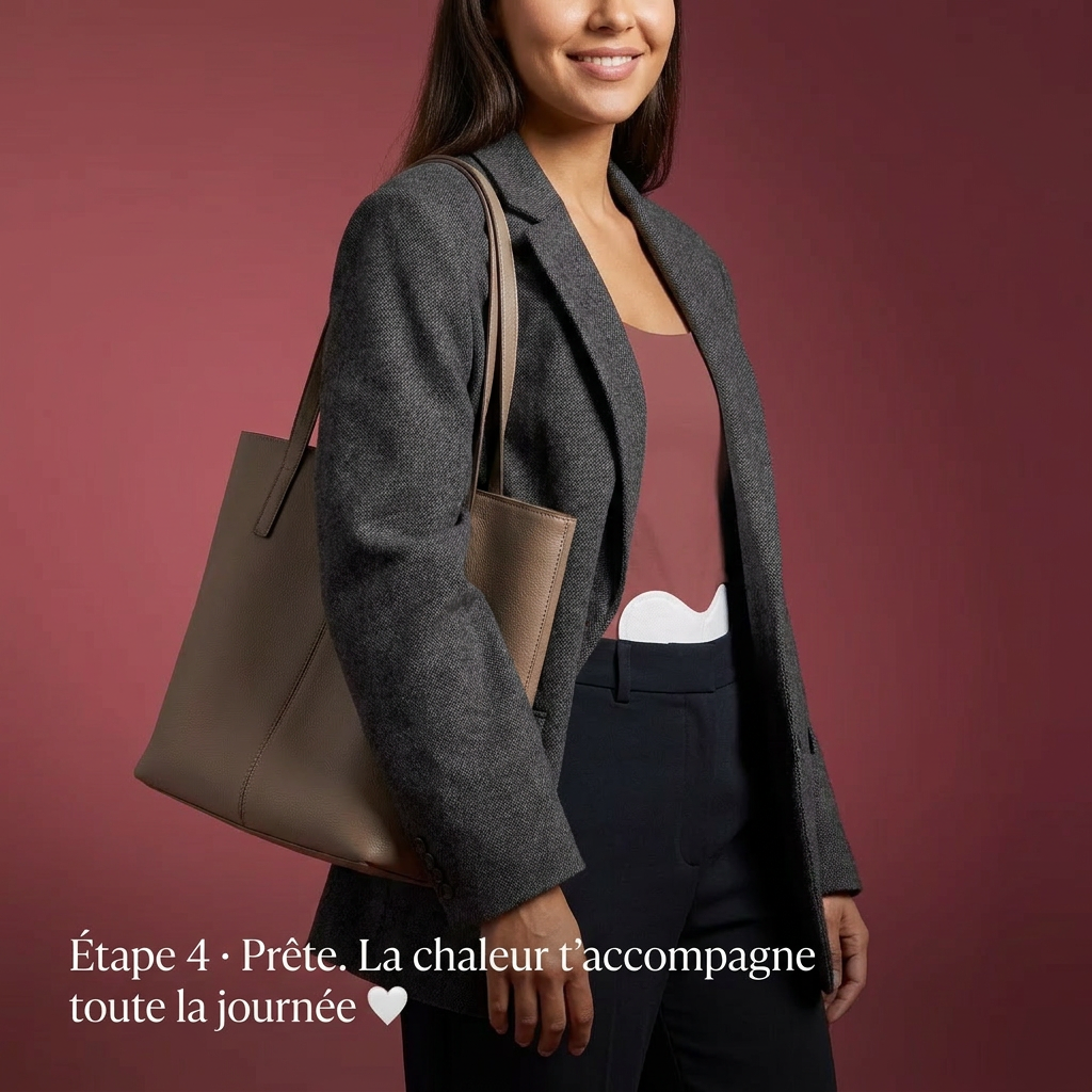 Chaleur apaisante pendant tes règles jusqu'à 8h