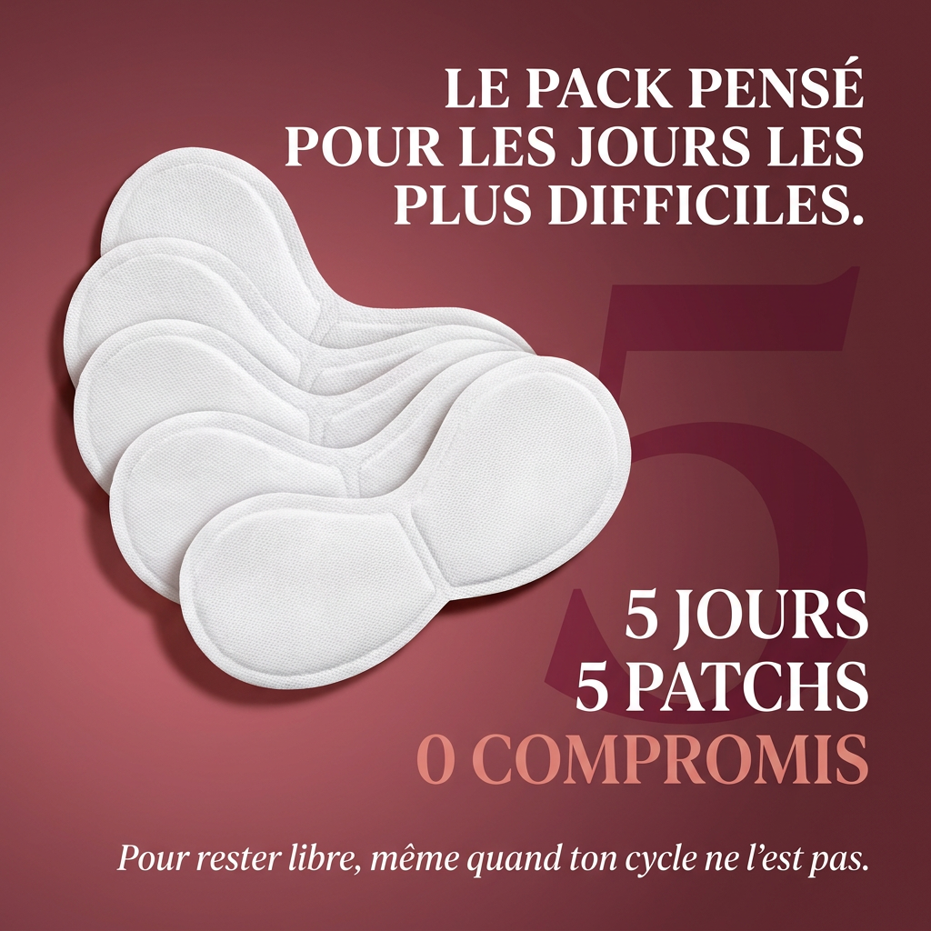 Chaleur apaisante pendant tes règles jusqu'à 8h